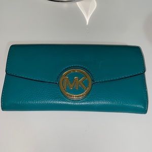 Blue/green Michael kors wallet